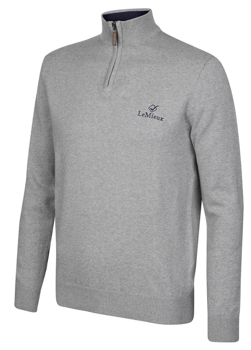 LeMieux Monsieur Mens Crew Jumper - Grey