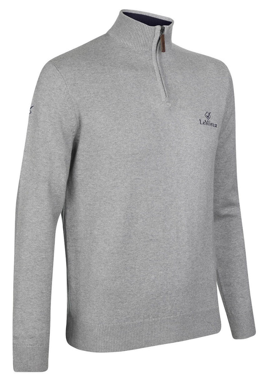 LeMieux Monsieur Mens Crew Jumper - Grey