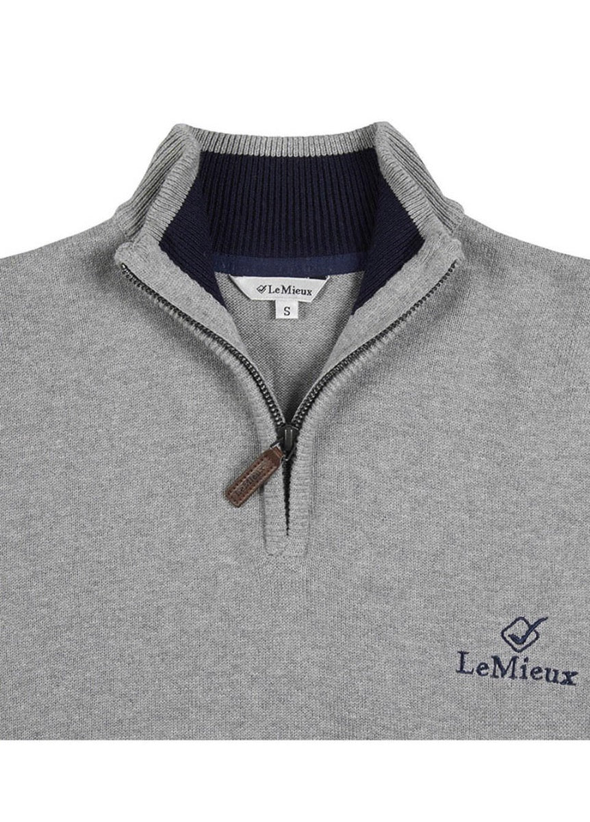 LeMieux Monsieur Mens Crew Jumper - Grey