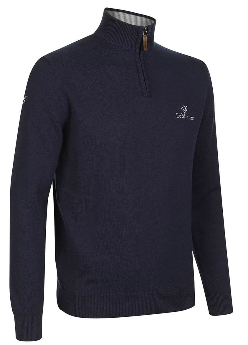 LeMieux Monsieur Mens Crew Jumper - Navy