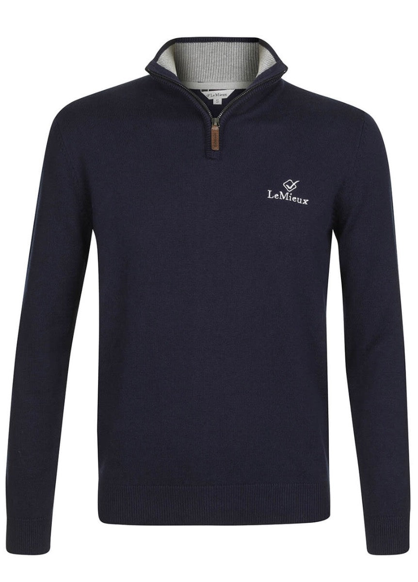 LeMieux Monsieur Mens Crew Jumper - Navy