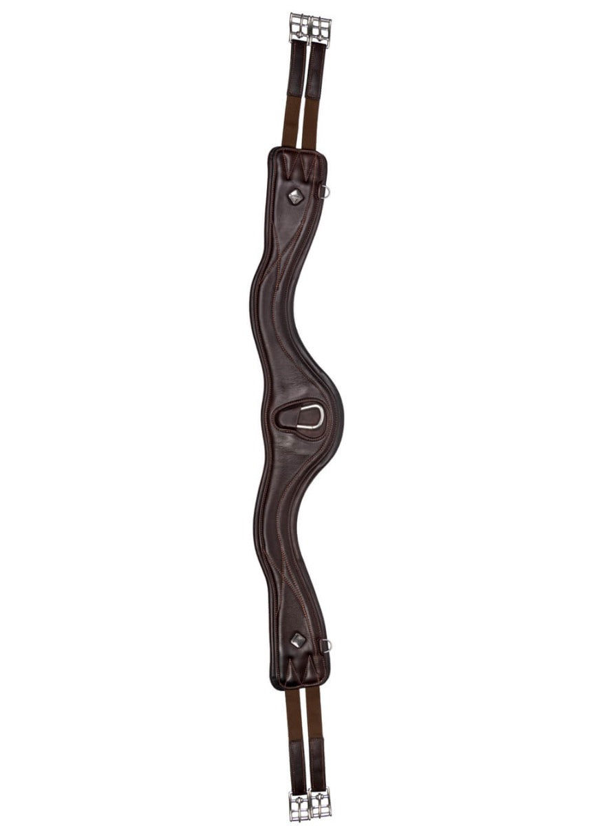 LeMieux Gel-Tek Anatomic Curve Jumping Girth - Brown