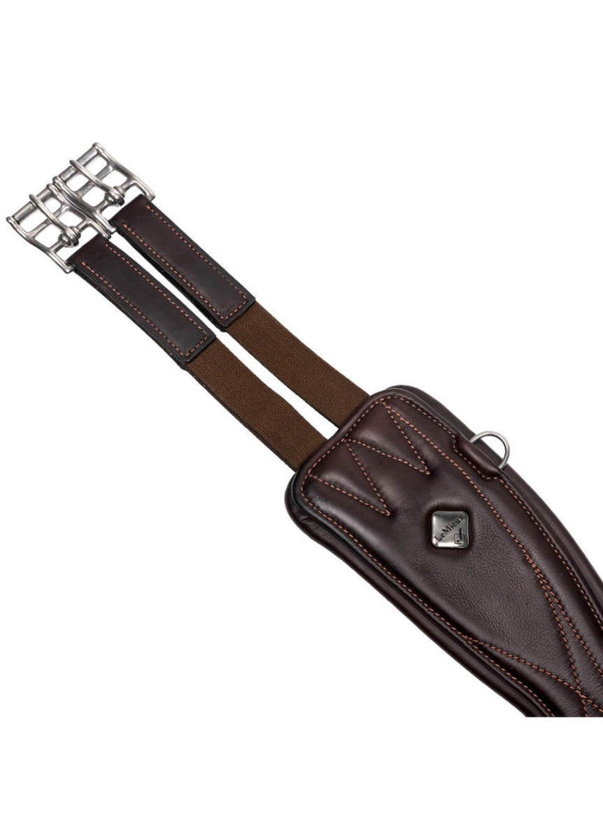 LeMieux Gel-Tek Anatomic Curve Jumping Girth - Brown