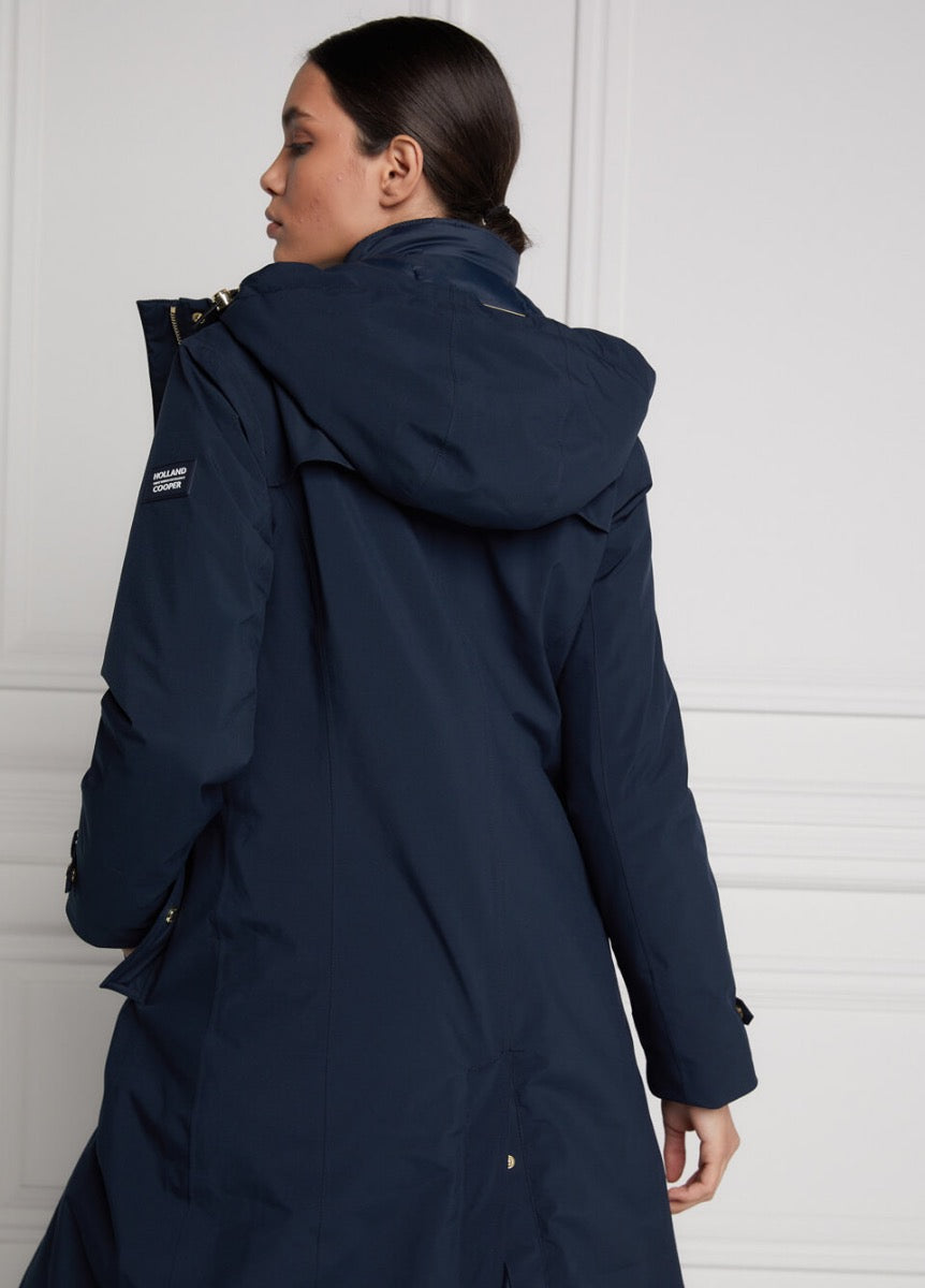 Holland Cooper Longline Training Coat - Ink Navy