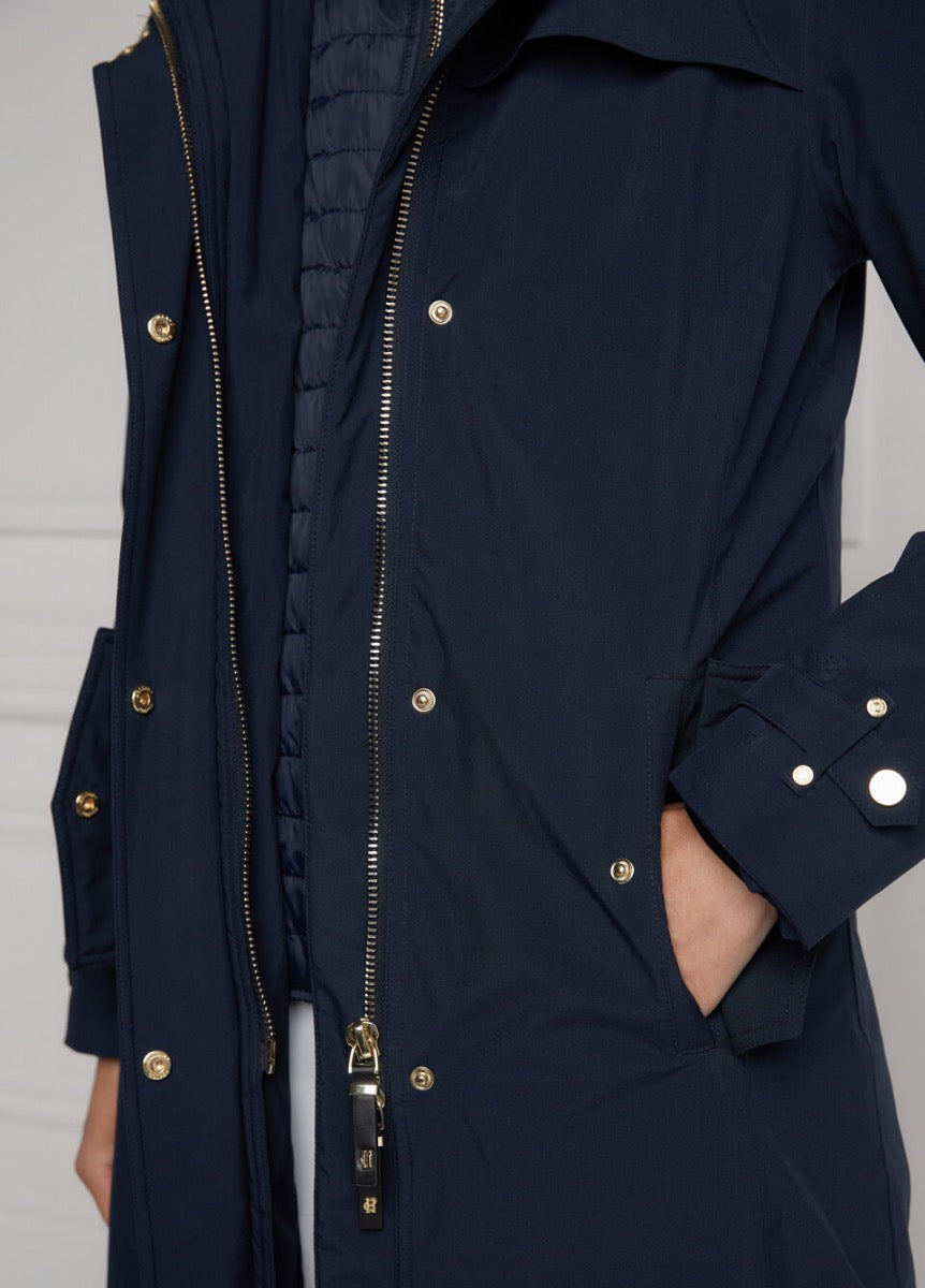 Holland Cooper Longline Training Coat - Ink Navy