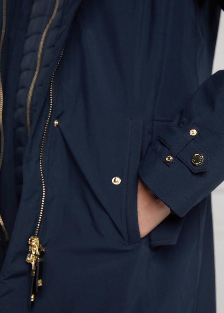 Holland Cooper Longline Training Coat - Ink Navy