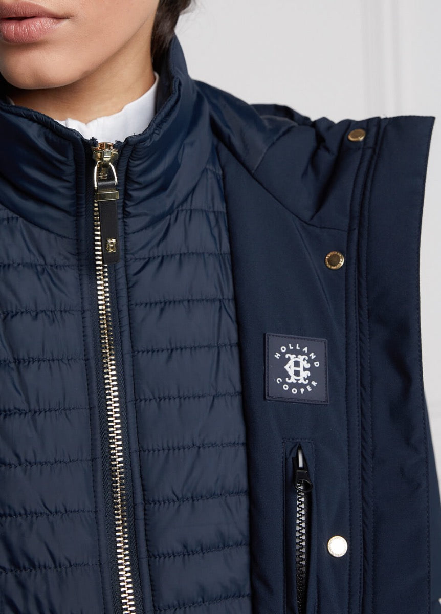 Holland Cooper Longline Training Coat - Ink Navy