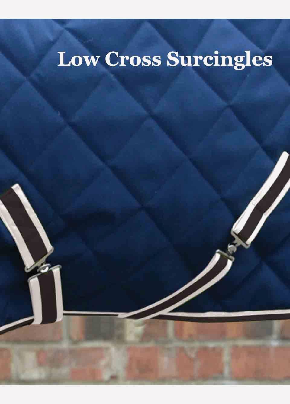 Weatherbeeta ComFiTec Diamond Quilt Detach a Neck Medium Stable Rug - Blue/Charc/White 