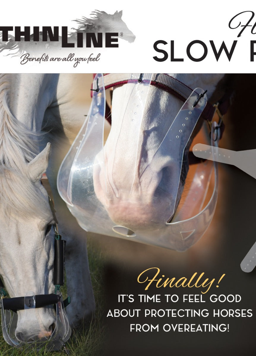 KM Elite ThinLine Flexible Filly Grazing Muzzle - Clear