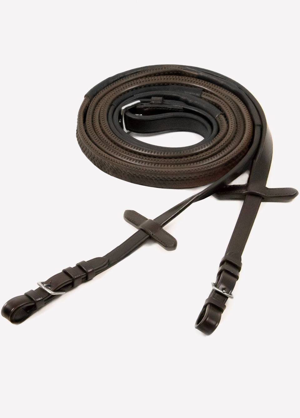 Schockemohle Neoline Rubber Reins - Brown