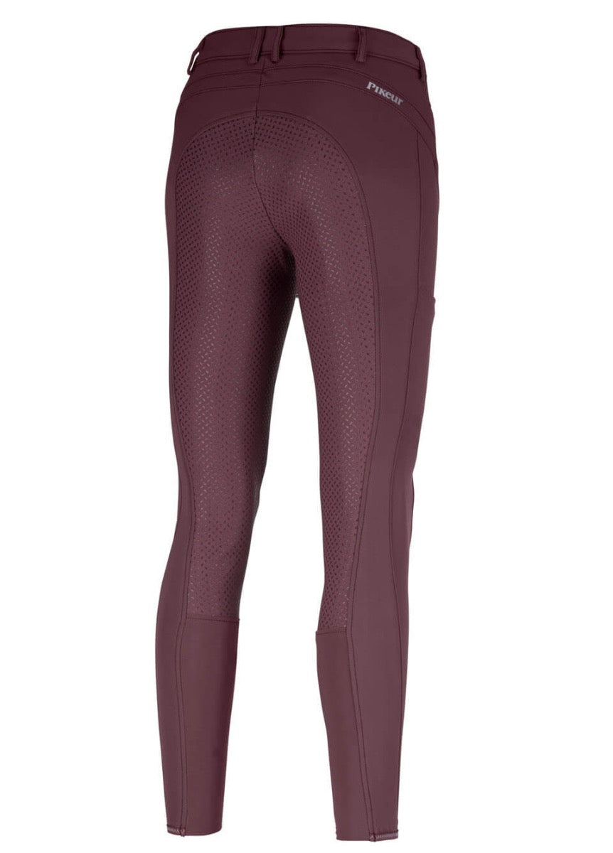 Pikeur Tesia Full Grip Breeches - Light Aubergine