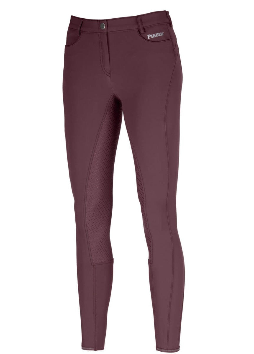 Pikeur Tesia Full Grip Breeches - Light Aubergine