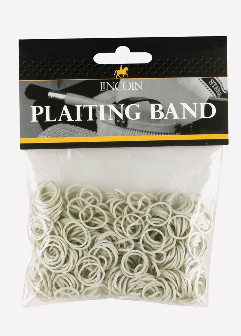 Lincoln Plaiting Bands - White