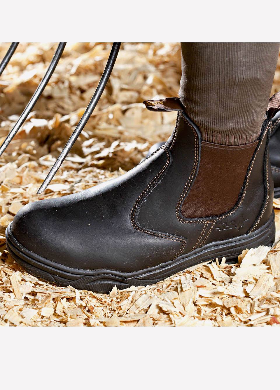 Mountain Horse Protective Jodphur Boots - Dark Brown