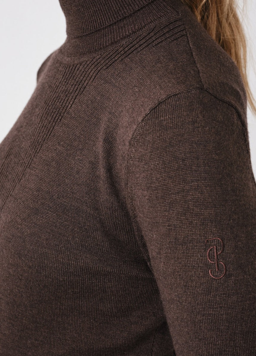 PS of Sweden Tara Fine Knit Sweater - Coffee