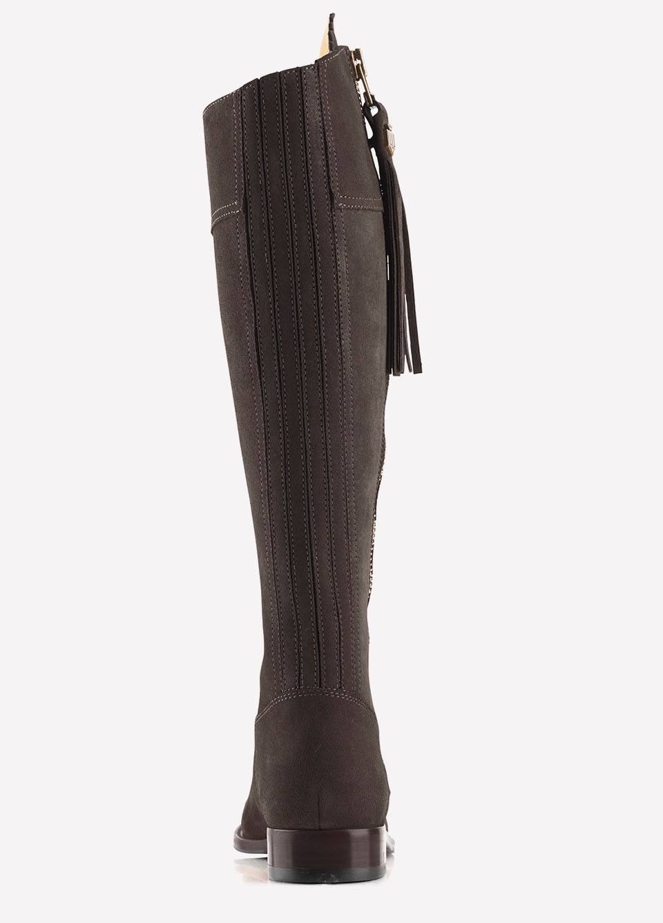 Fairfax & Favor Suede Flat Regina - Chocolate
