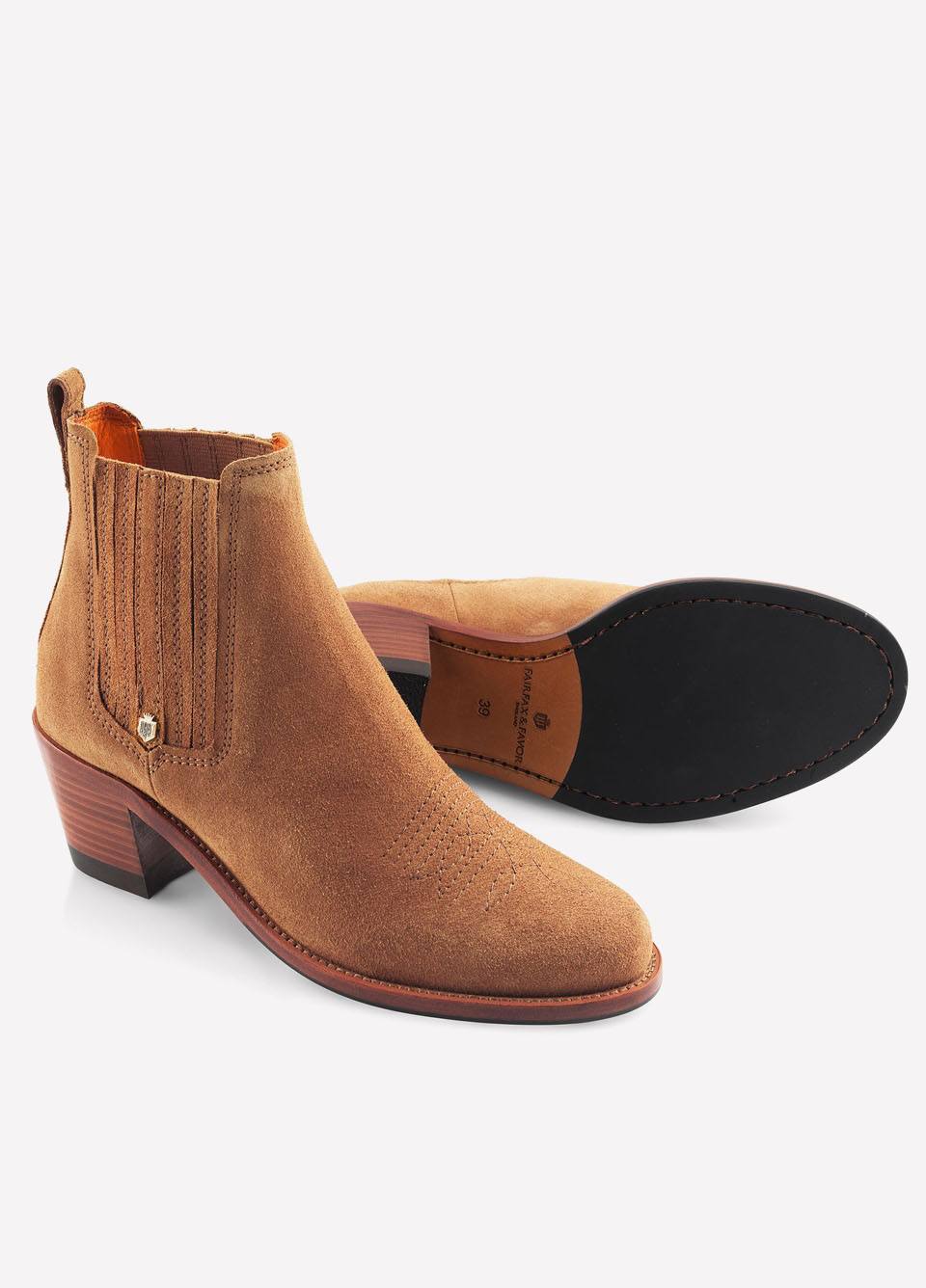 Fairfax & Favor Ladies Rockingham Ankle Boots - Tan