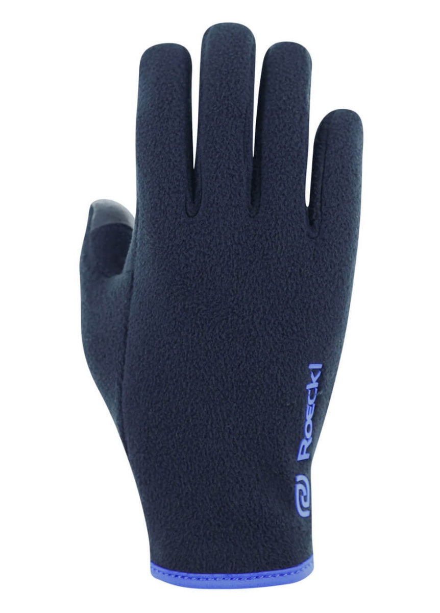 Roeckl Junior Noville Gloves - Black/Blue