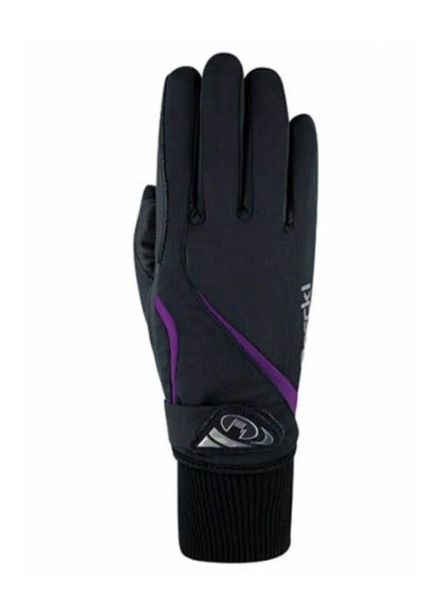 Roeckl Wismar Winter Glove - Black/Purple