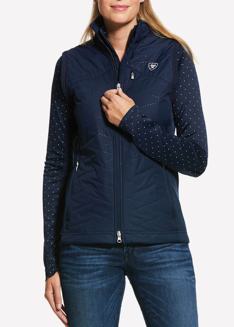 Ariat Womens Hybrid Vest - Navy