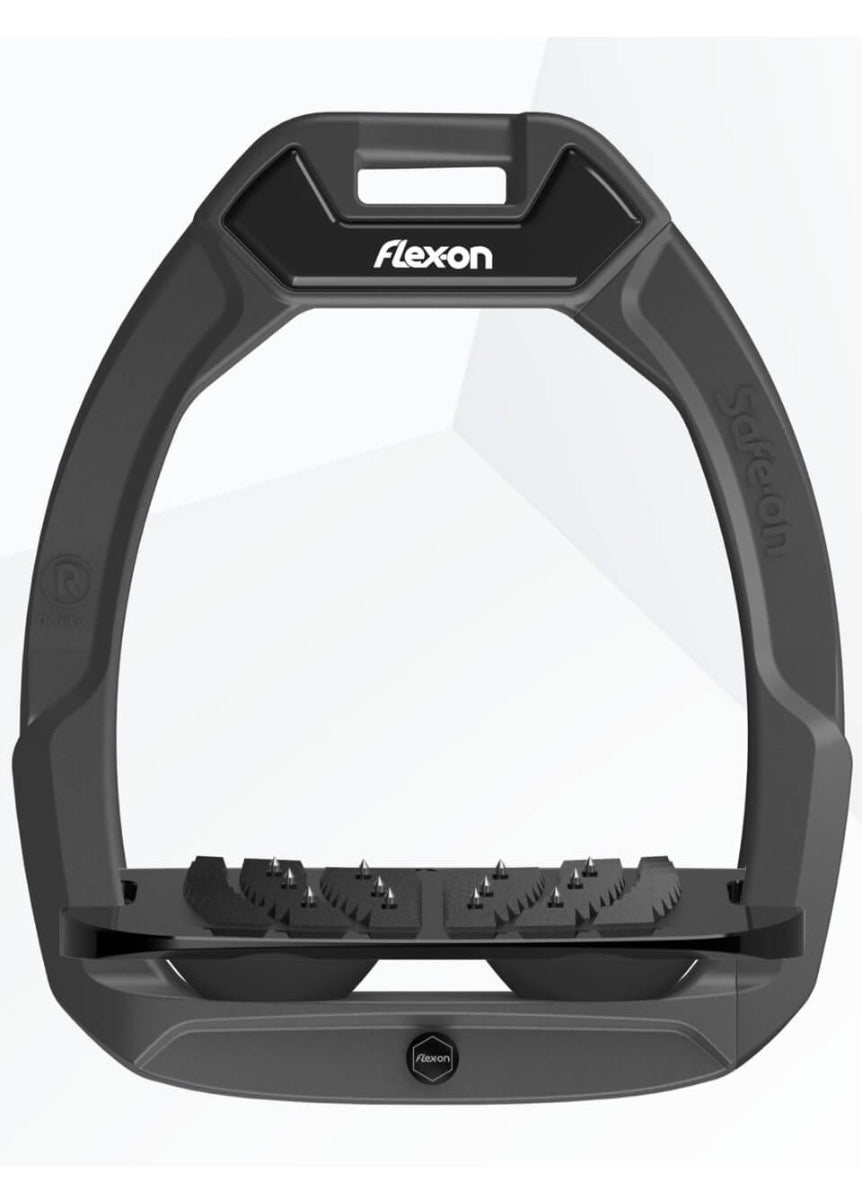 Flex-On Safe-On Stirrups - Black/Black