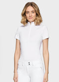 Samshield Lea Crystal Ferna S/S Showshirt - White