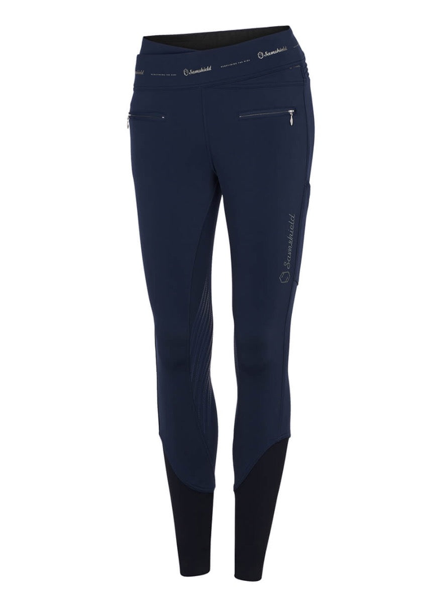 Samshield Alpha Winter Knee Grip Leggings - Navy