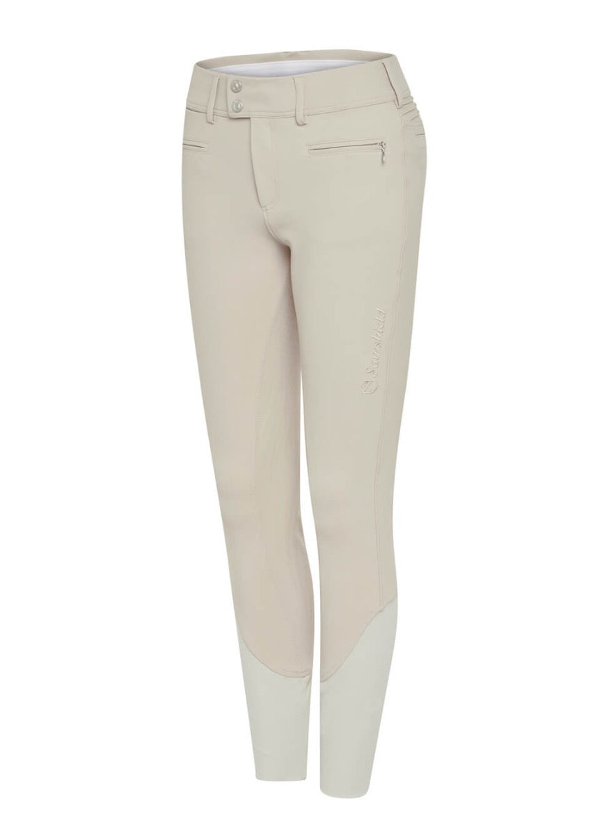 Samshield Chloe Embroidery Full Grip Breeches - Sand