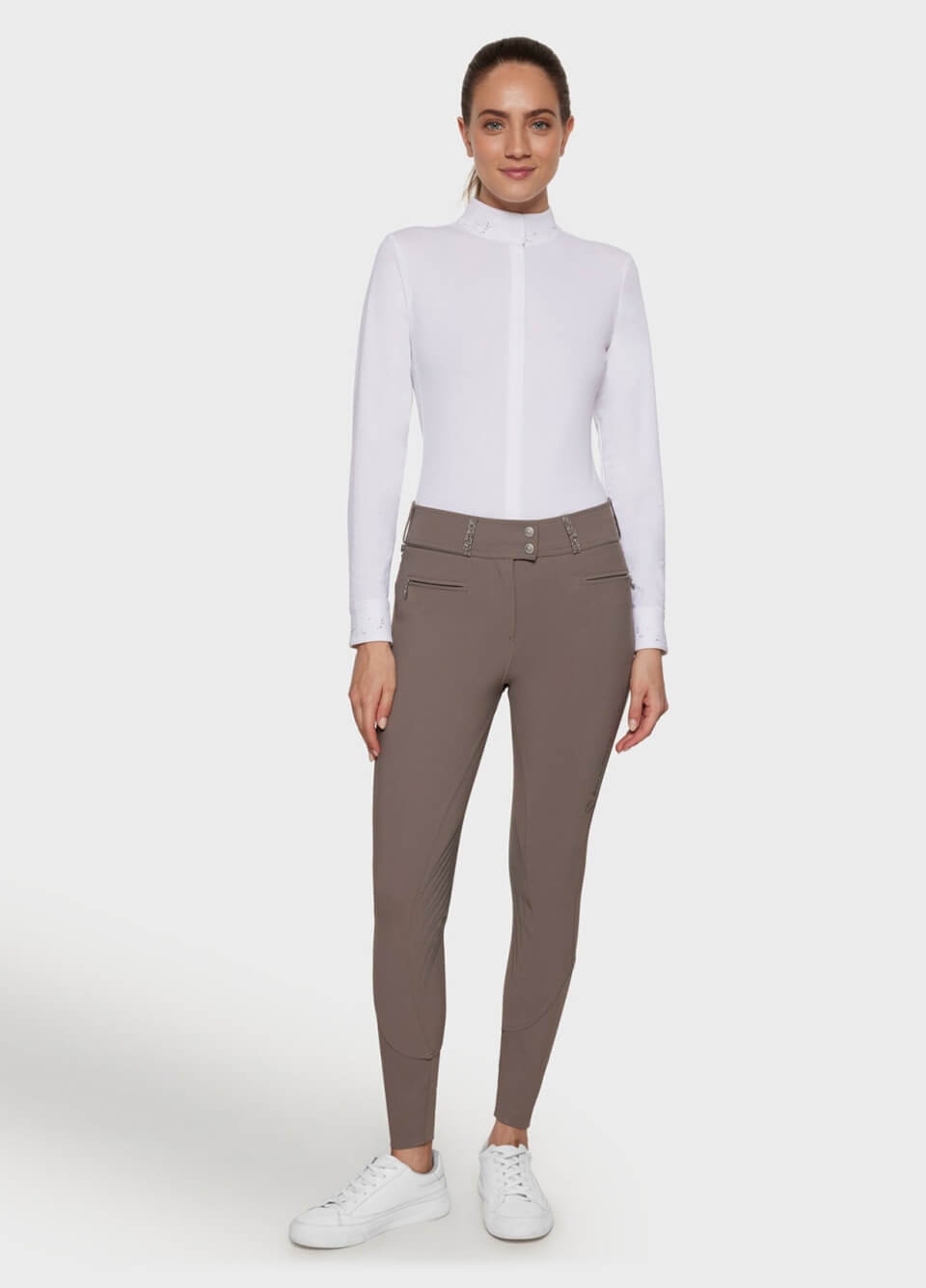 Samshield Claranova Knee Grip Breeches - Volcanic Rock