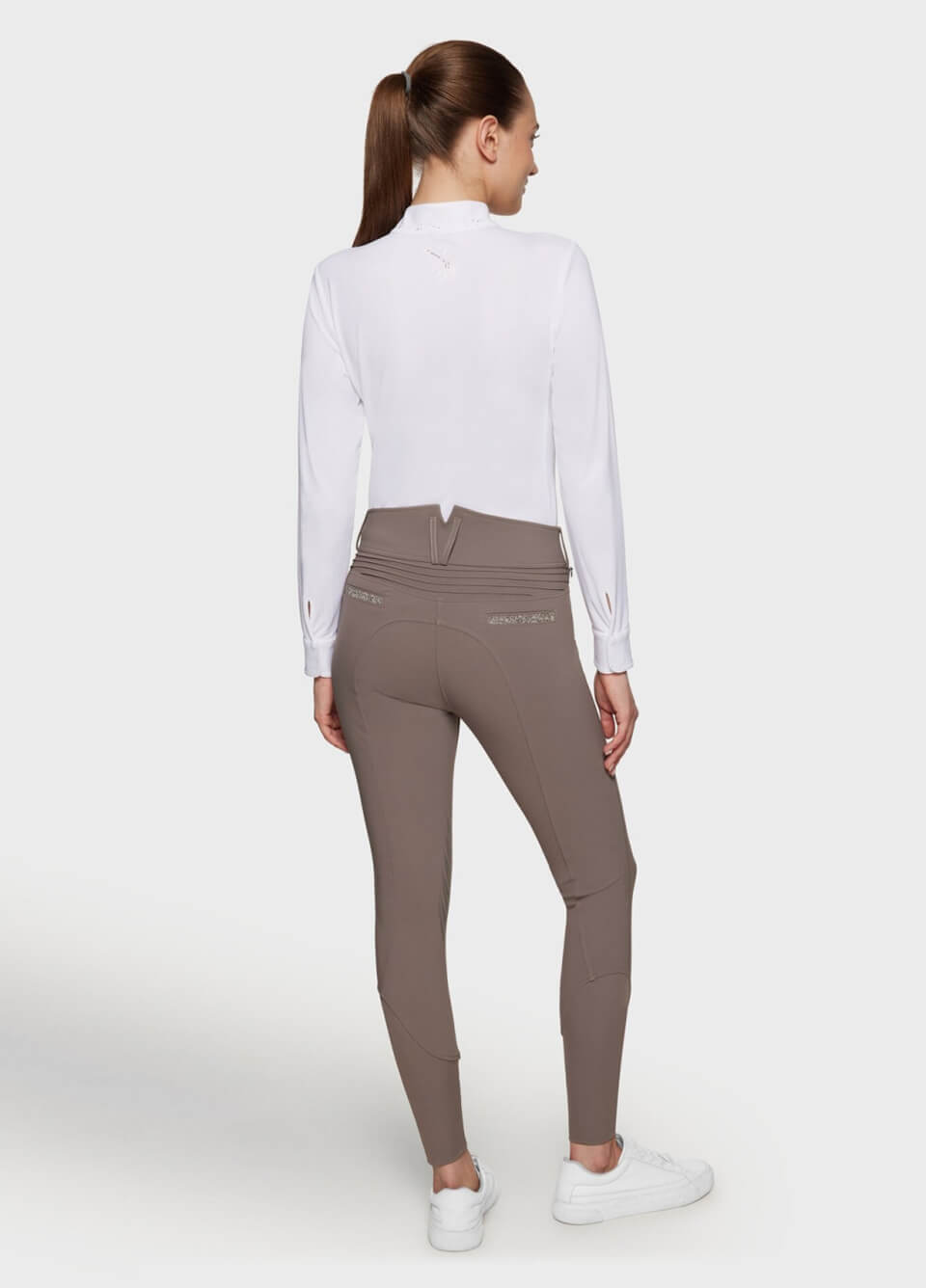 Samshield Claranova Knee Grip Breeches - Volcanic Rock