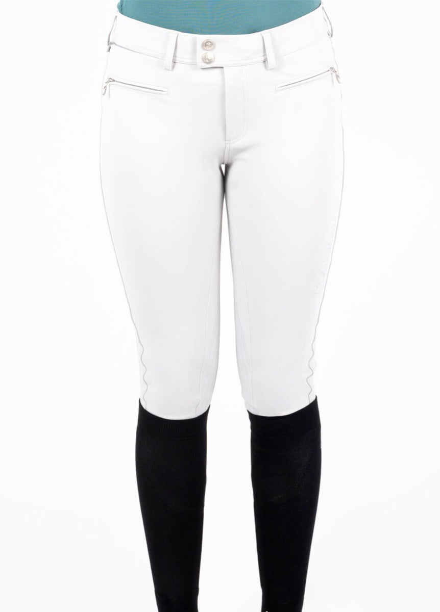 Samshield Adele Holographic Knee Grip Breeches - White