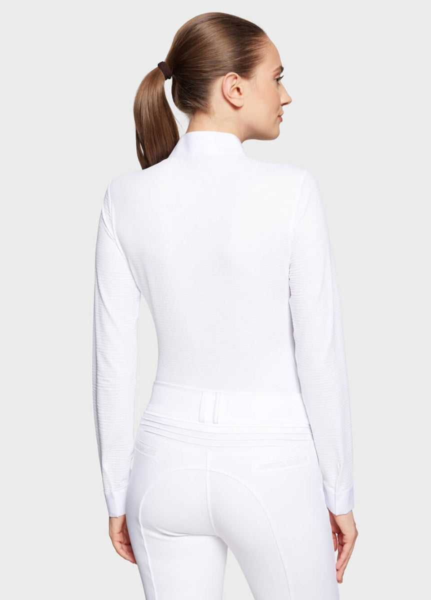 Samshield Jella Honeycomb Long Sleeve Show Shirt - White