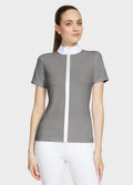Samshield Julia Intarsia Short Sleeve Competition Shirt - Mineral