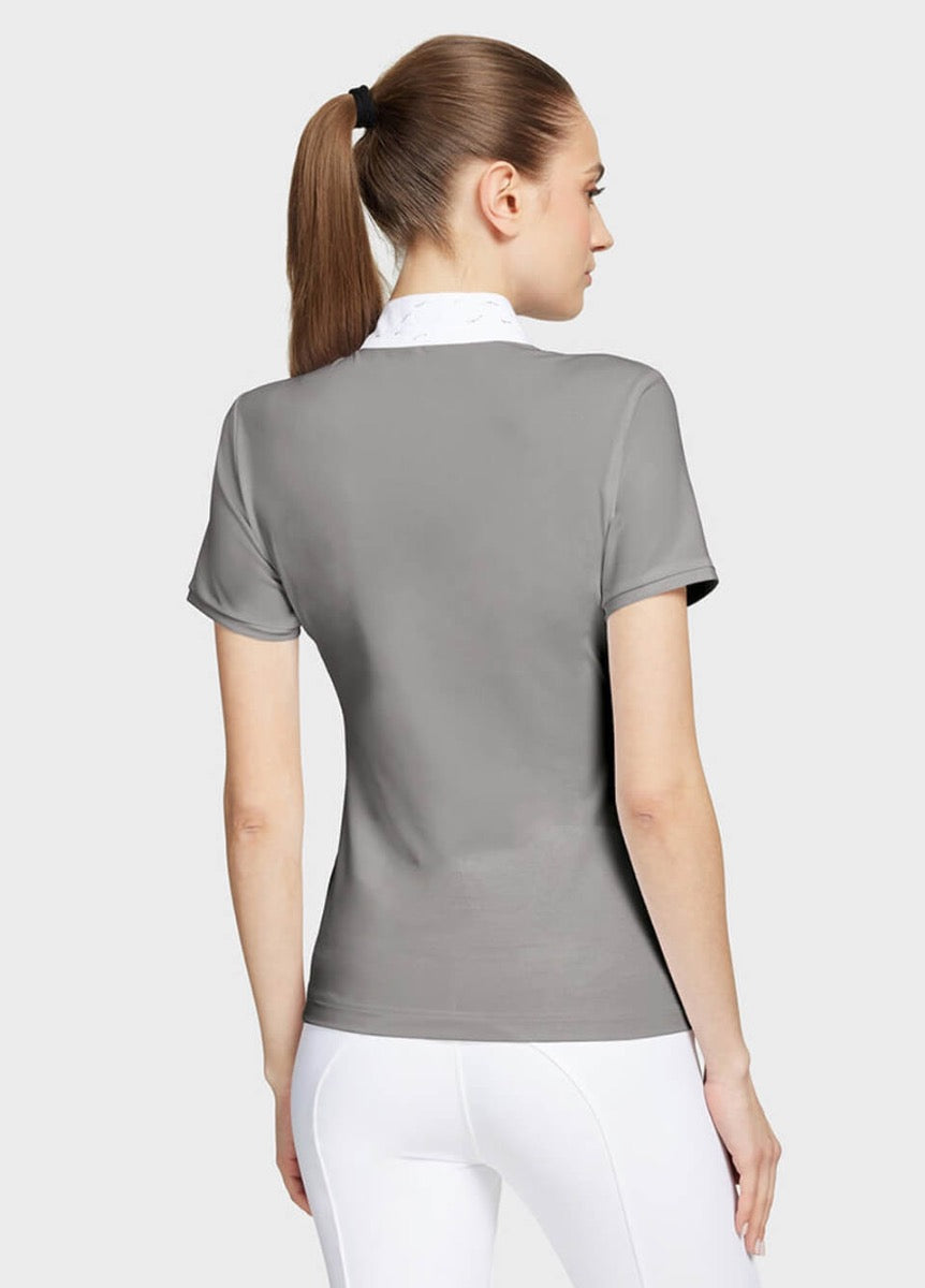 Samshield Julia Intarsia Short Sleeve Competition Shirt - Mineral