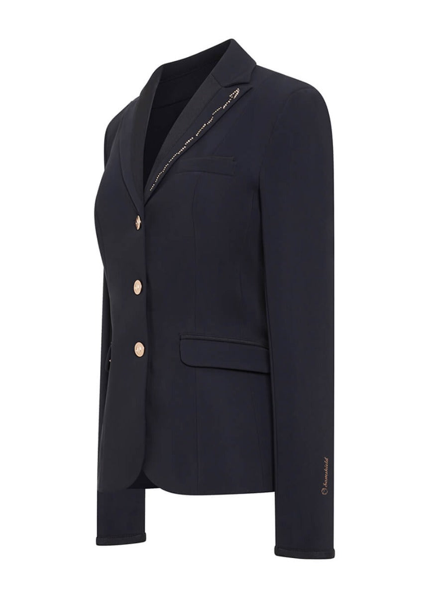 Samshield Louisa Crystal Flower Show Jacket - Navy/Rose Gold
