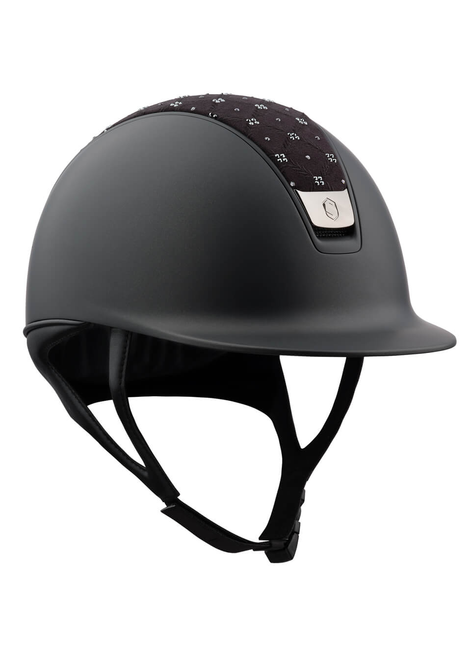 Samshield V2.0 Shadowmatt Royal Flower Top - Black/Black Chrome
