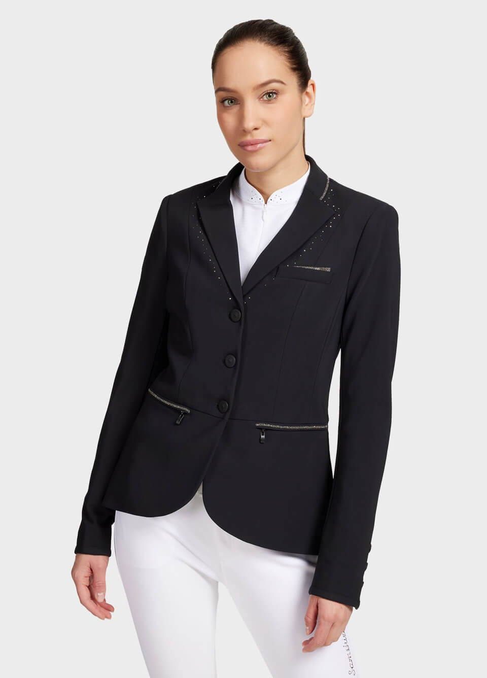 Samshield Victorine Crystal Fabric Jacket - Black Metal Eclipse