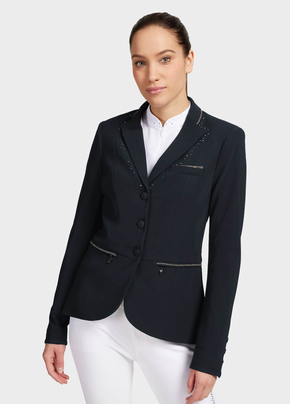 Samshield Victorine Crystal Fabric Jacket - Navy Metal Eclipse