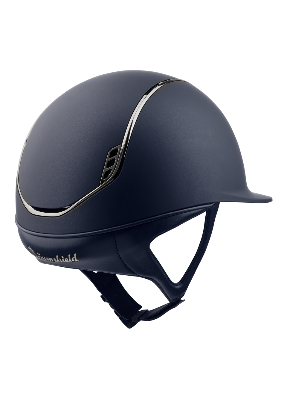Samshield V2.0 Shadowmatt Hat - Blue/Black Chrome