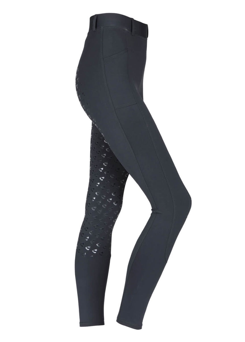 Shires Aubrion Maids Albany Riding Leggings - Black