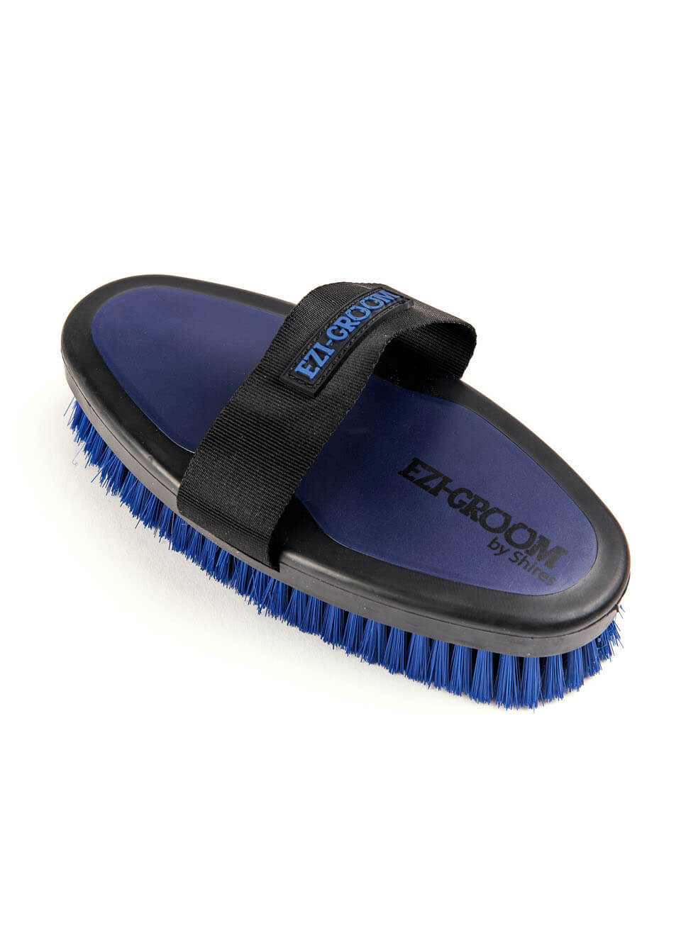 Shires EZI-GROOM Grip Body Brush - Navy
