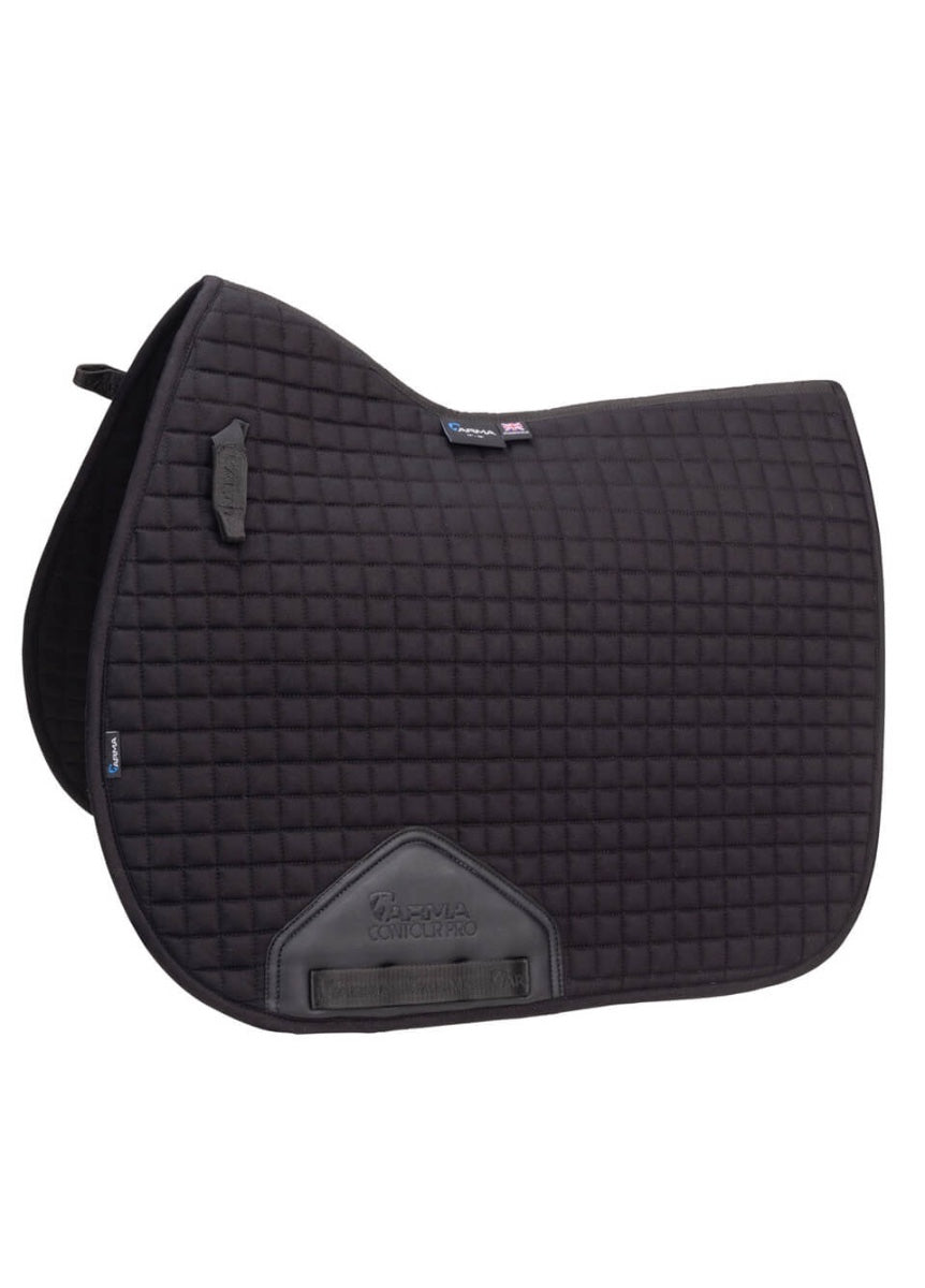 Shires ARMA Deluxe Cotton Saddlecloth - Black
