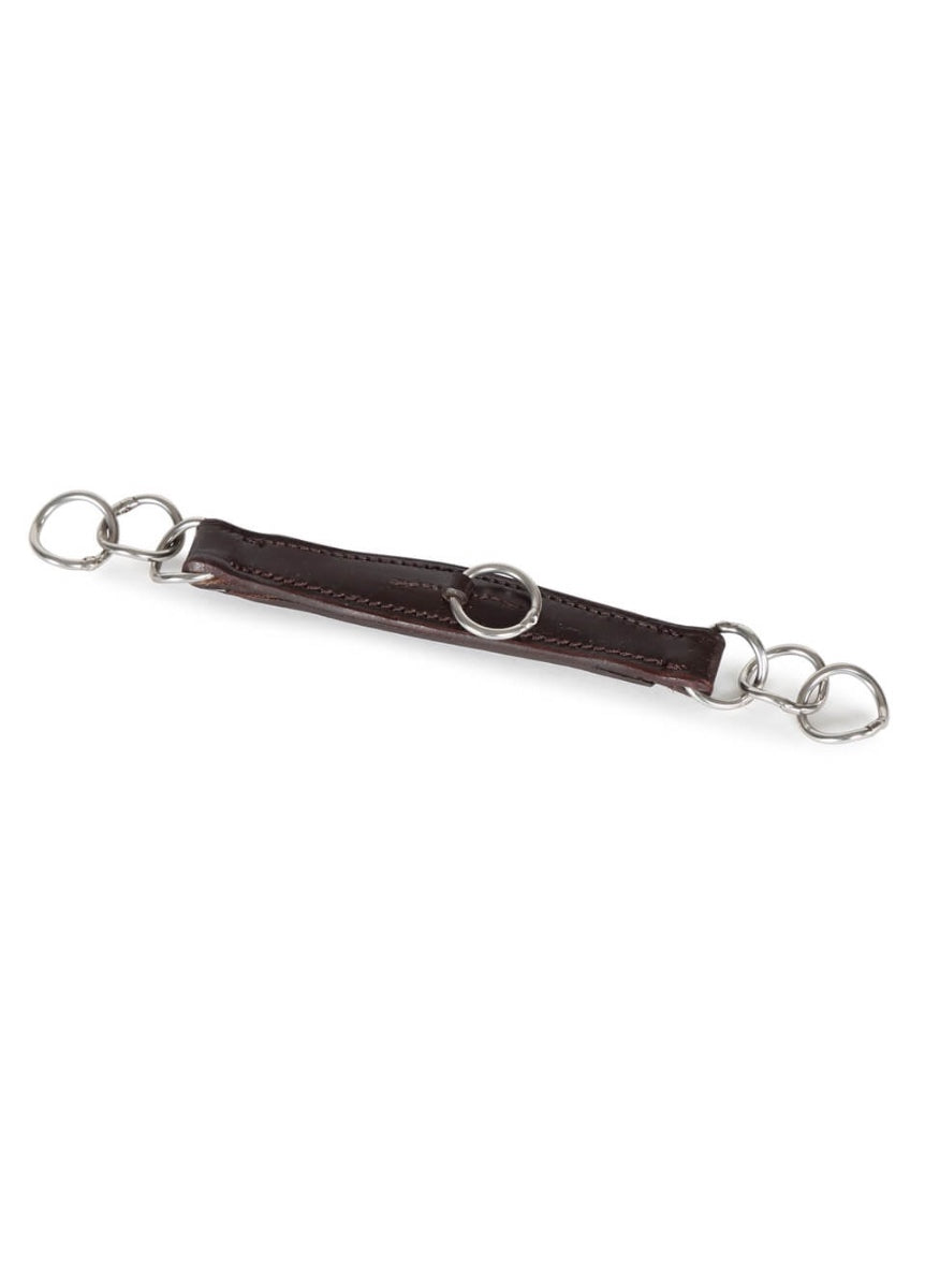 Shires Velociti GARA Leather Curb Chain - Brown