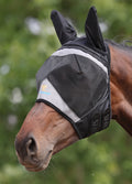 Shires Flyguard Pro Fine Mesh Fly Mask with Ears - Jet