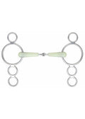 Shires Equikind Jointed 3 Ring Gag Bit - Pale Green