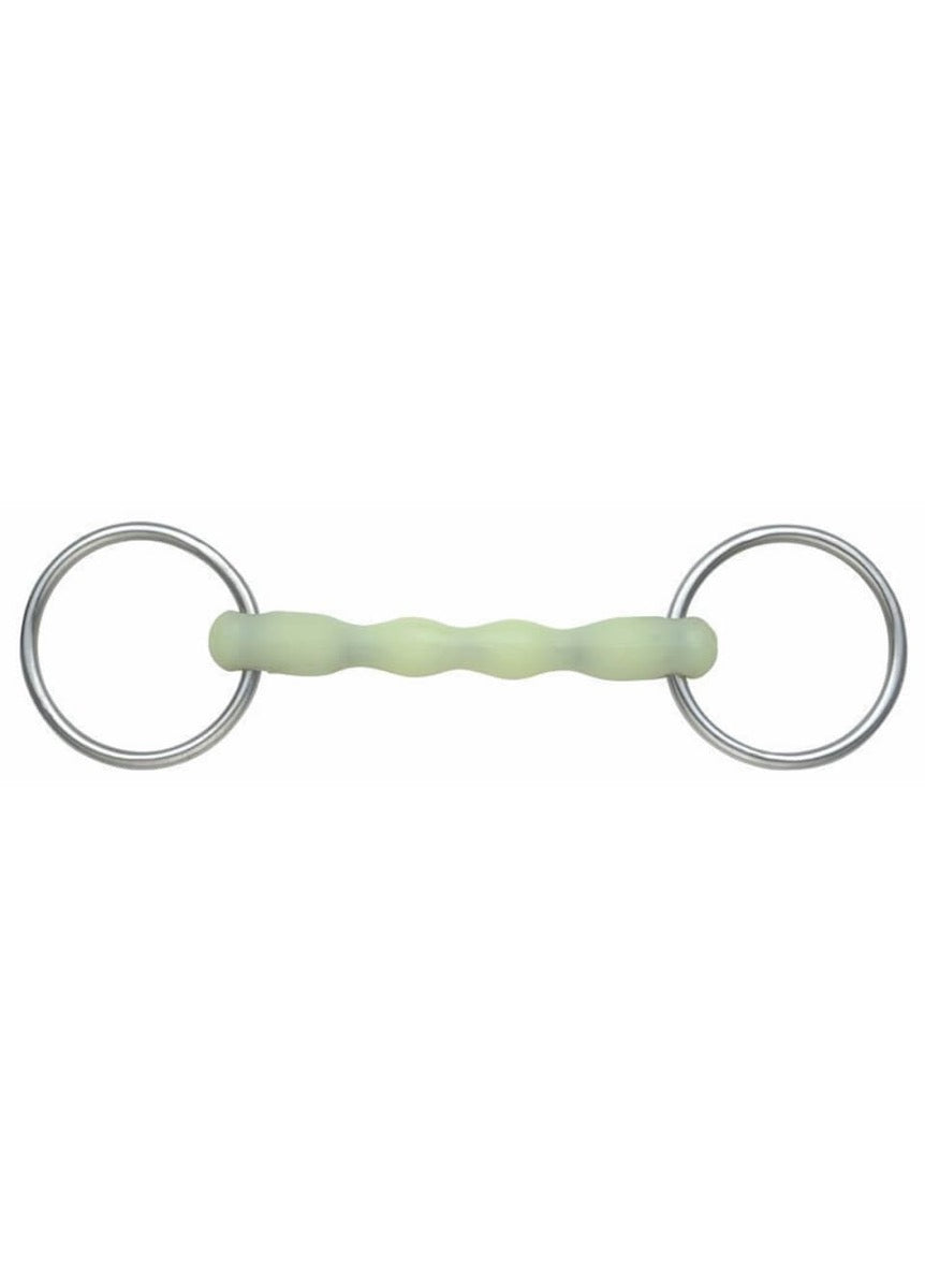 Shires Equikind Ripple Loose Ring Bit - Pale Green