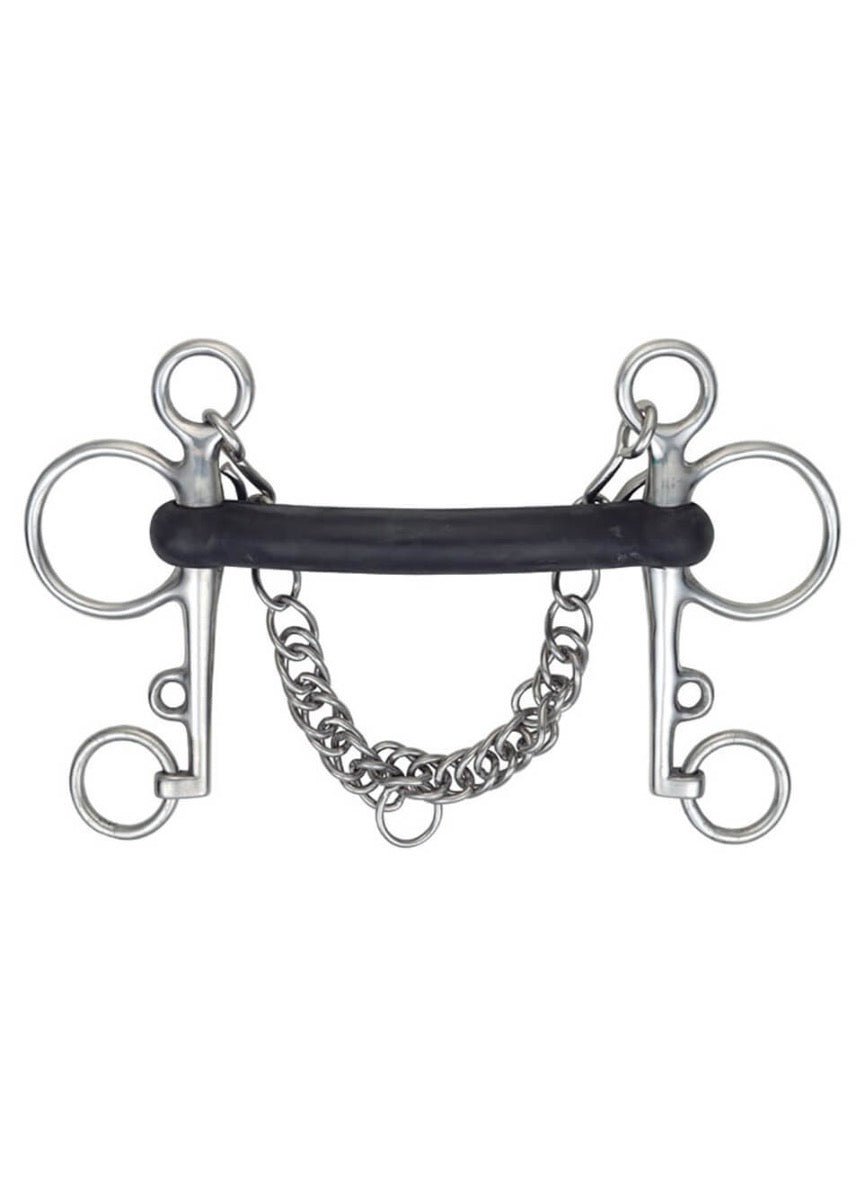 Shires Hard Rubber Mouth Pelham Bit