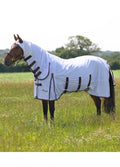 Shires Highlander Plus Fly Sheet Combo Rug - White/Black Cherry
