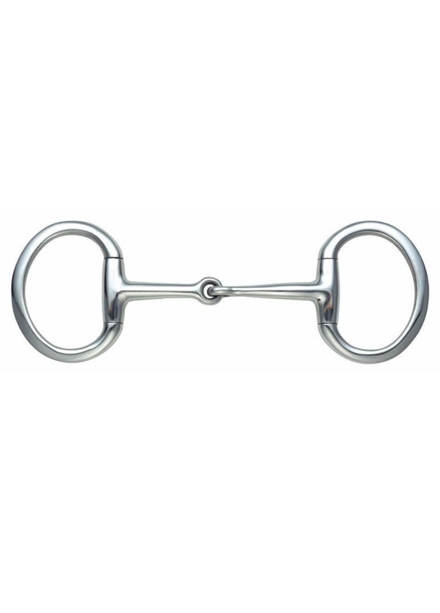 Shires Flat Ring Jointed Eggbutt Bit