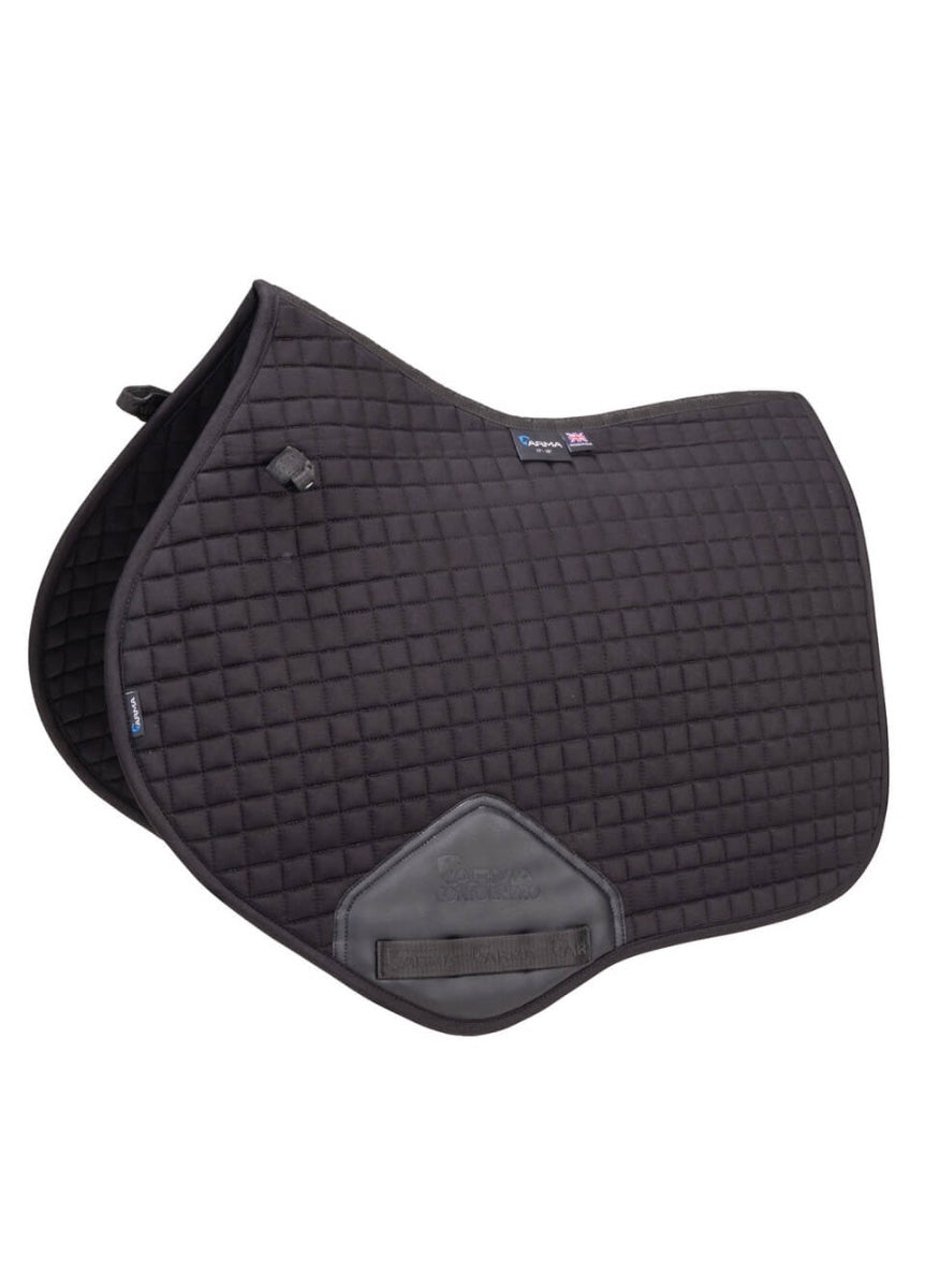 Shires ARMA Deluxe Cotton Jump Saddlecloth - Black